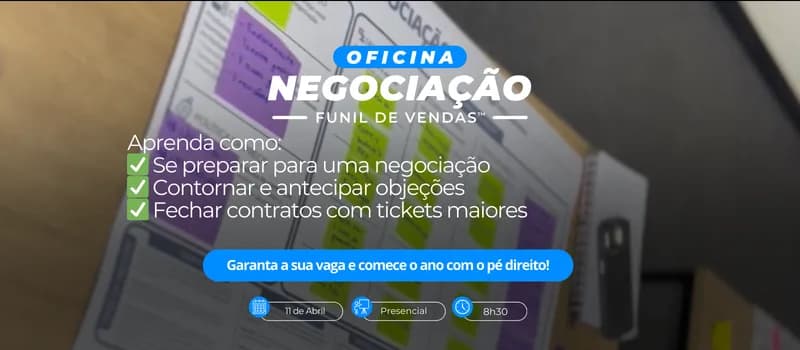 Imagem do Oficina de Negociação - Funil de Vendas