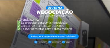 Oficina de Negociação - Funil de Vendas em Belo Horizonte
