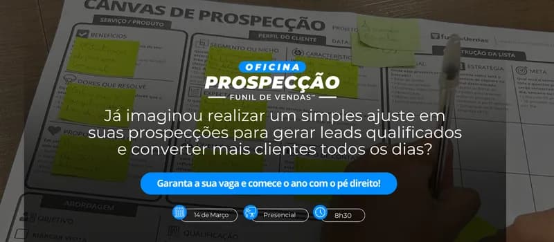 Imagem do Oficina de Prospecção - Funil de Vendas