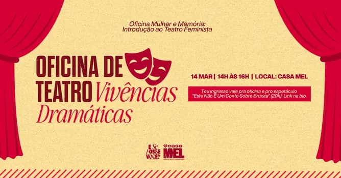 Imagem do Oficina de teatro -  Vivência dramática