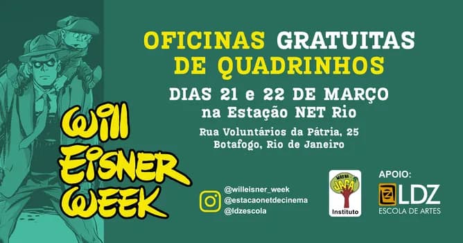 Imagem do OFICINAS WILL EISNER WEEK 2026 Rio de Janeiro