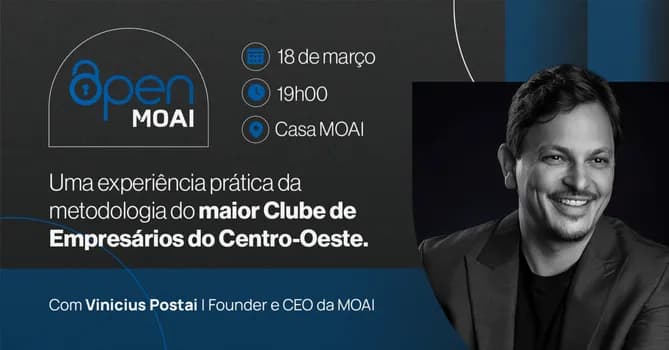 Imagem do Open MOAI com Vinicius Postai