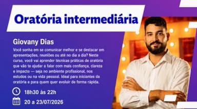 ORATÓRIA INTERMEDIÁRIA SEBRAE em Mirador