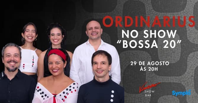 Imagem do Ordinarius no show “Bossa 20”