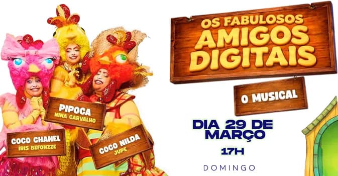 Imagem do Os Fabulosos Amigos Digitais o Musical