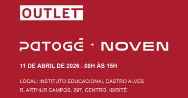 Outlet Patogê + Noven Abril 2026 em Ibirité