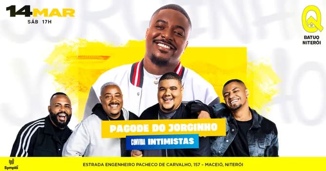 Imagem do PAGODE DO JORGINHO + INTIMISTAS na BATUQ NITERÓI!!