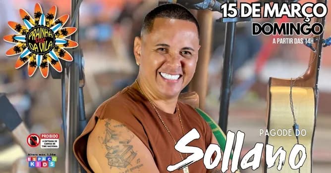 Imagem do Pagode do Sollano no Prainha da Vila! (15/03)