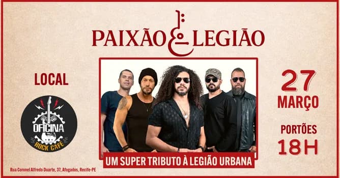Imagem do PAIXÃO LEGIÃO - UM SUPER TRIBUTO À LEGIÃO URBANA