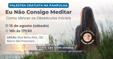 Palestra Gratuita na Pampulha em Belo Horizonte