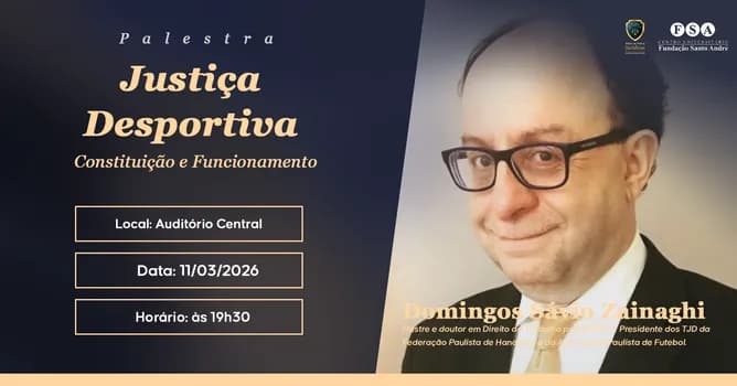 Imagem do Palestra Justiça Desportiva