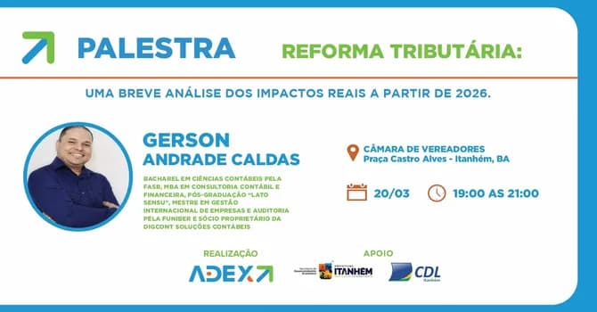 Imagem do Palestra - Reforma Tributária