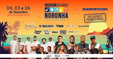 PASSAPORTE WEEKEND DO SAMBA NORONHA em Fernando de Noronha