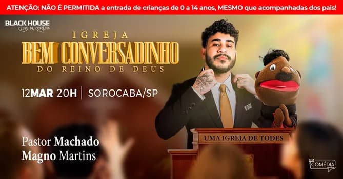 Imagem do PASTOR MACHADO em SOROCABA - Stand Up Comedy