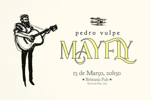 Imagem do Pedro Vulpe -  Mayfly no Brittania Pub