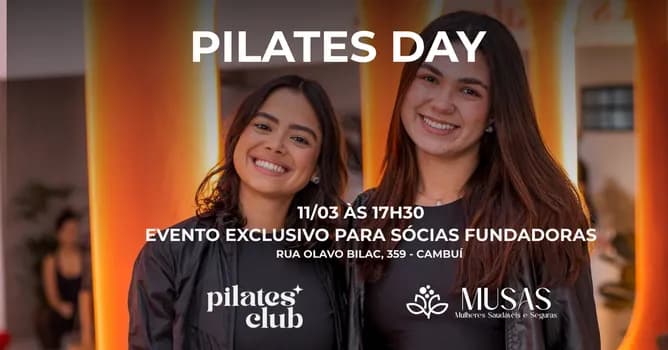 Imagem do PILATES DAY SÓCIAS FUNDADORAS DO CLUBE MUSAS