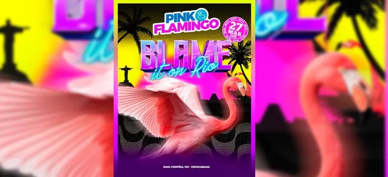 Imagem do Pink Flamingo | Blame it On Rio |Sexta  , 27 de Março