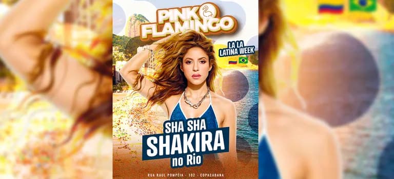 Imagem do Pink Flamingo | Shakira no Rio |Sexta 01 de Maio