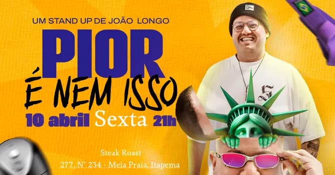 Imagem do Pior é Nem Isso - Um Stand up de João Longo