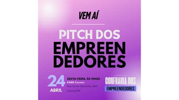 Imagem do PITCH DOS EMPREENDEDORES 2026