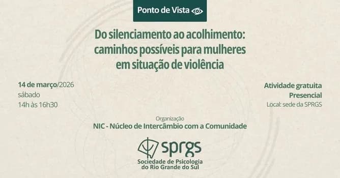 Imagem do Ponto de Vista Do silenciamento ao acolhimento