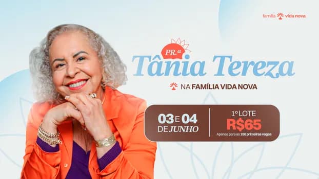Imagem do PRA. TÂNIA TEREZA NA FAMÍLIA VIDA NOVA