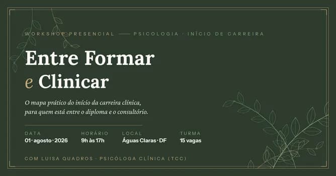 Imagem do [PRESENCIAL] Entre formar e clinicar