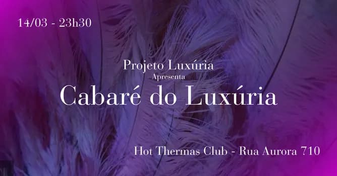 Imagem do Projeto Luxúria apresenta: Cabaré do Luxúria