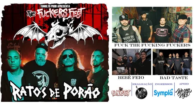 Imagem do RATOS DE PORÃO| The Fuckers Fest | CAMPINAS