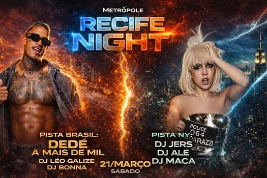 Imagem do RECIFE NIGHT - Sábado - 21/MARÇO