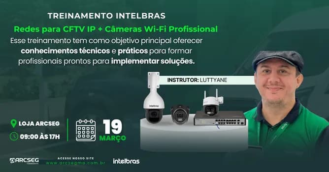 Imagem do Redes para CFTV IP + Câmeras Wi-Fi Profissional