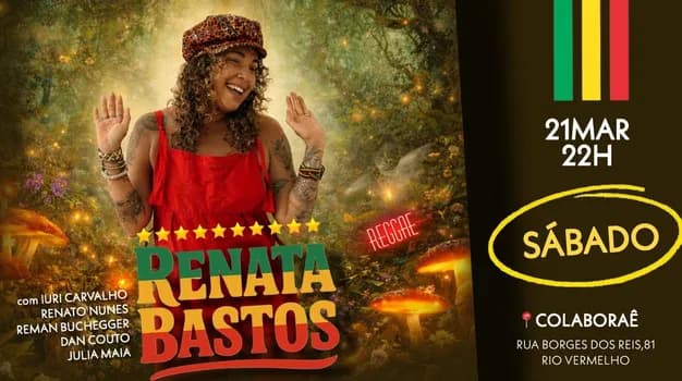 Imagem do Renata Bastos Reggae Night na Colaboraê