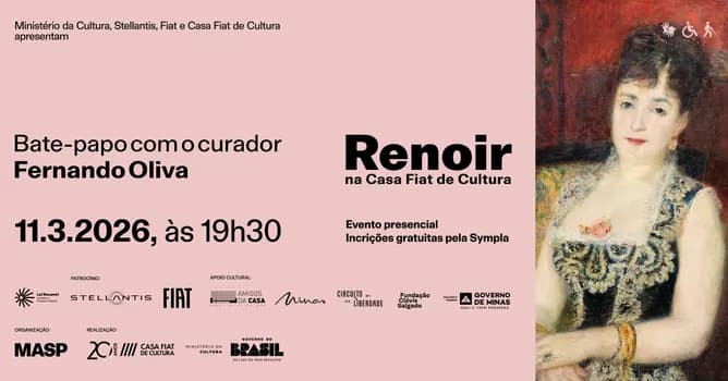Imagem do Renoir | Bate-papo com o curador Fernando Oliva