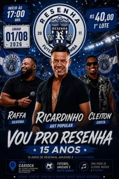 Imagem do RESENHA 15 ANOS