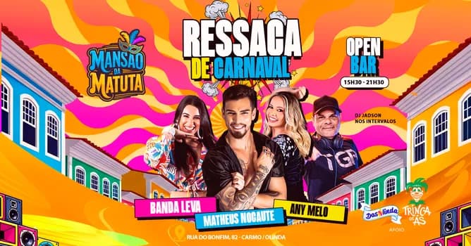 Imagem do RESSACA DE CARNAVAL - MANSÃO DA MATUTA 2026