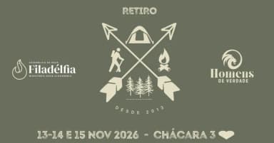 Retiro de Homens Filadelfia 2026 em Rio Verde