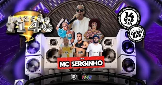 Imagem do Retrô 1140 - Furacão 1140 - Mega Open Bar (14/03)