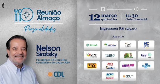 Imagem do Reunião Almoço Personalidades | Nelson Sirotsky