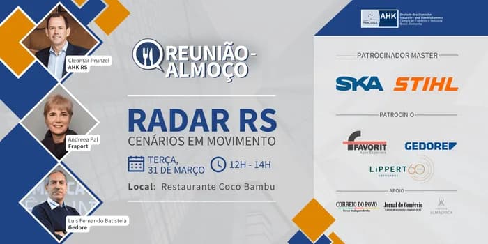 Imagem do Reunião Almoço - Radar RS: Cenários em movimento