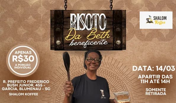 Imagem do Risoto Beneficente da Beth