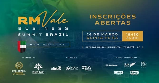 Imagem do RMVALE BUSINESS SUMMIT BRAZIL -UAE EDITION