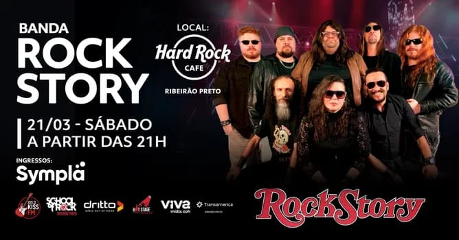 Imagem do Rock Story no Hard Rock Cafe Ribeirão Preto