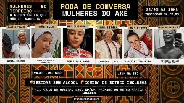 Imagem do RODA DE CONVERSA - MULHERES DO AXÉ