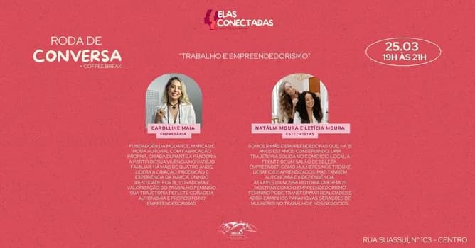 Imagem do RODA DE CONVERSA - TRABALHO E EMPREENDEDORISMO