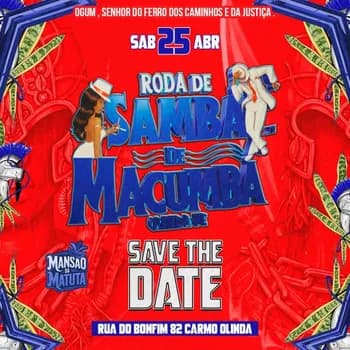 Roda de samba de macumba de Olinda em Olinda