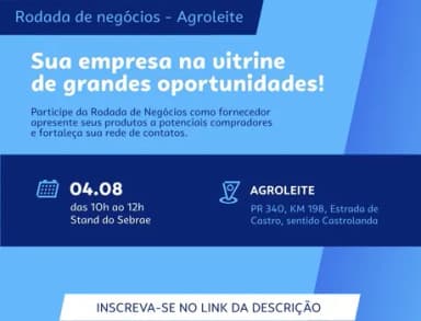 Rodadas de negócio - Agroleite em Castro