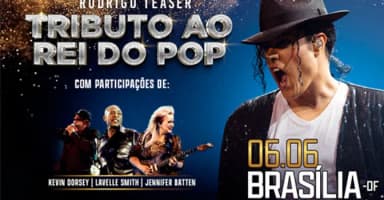 RODRIGO TEASER TRIBUTO AO REI DO POP em Brasília
