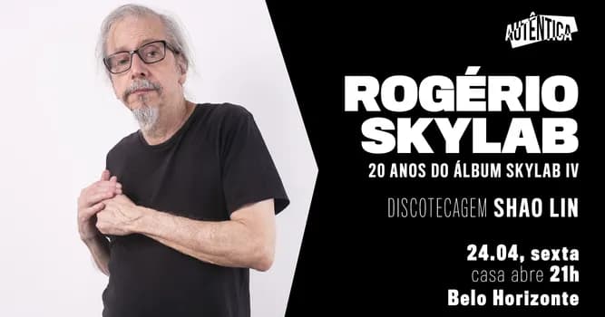 Imagem do Rogério Skylab e os 20 anos do álbum Skylab IV
