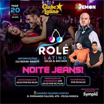 Imagem do Rolê Latino - Edição de Março - Noite do Jeans