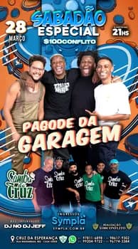 Imagem do SÁBADÃO ESPECIAL, PAGODE DA GARAGEM.